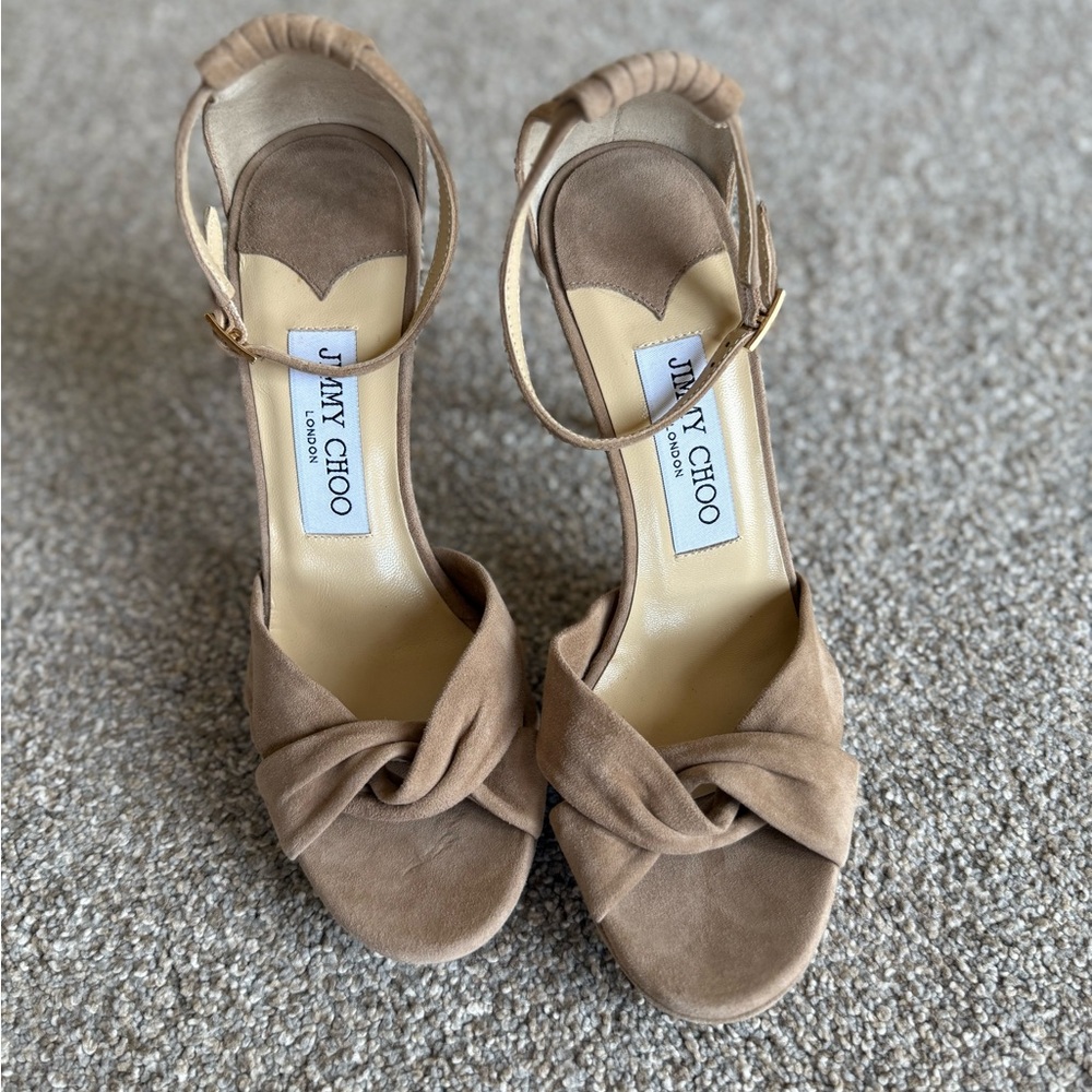 Jimmy Choo Elegant Nude Heels
